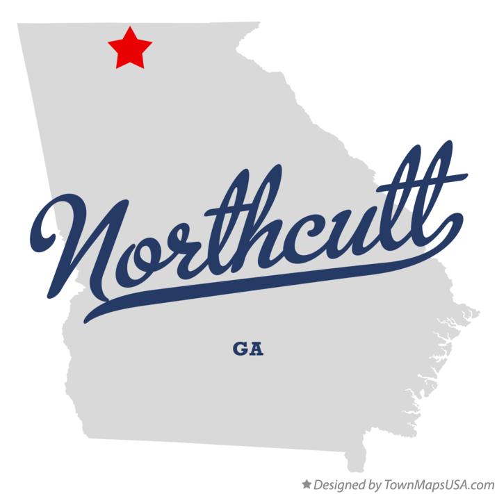 Map of Northcutt Georgia GA
