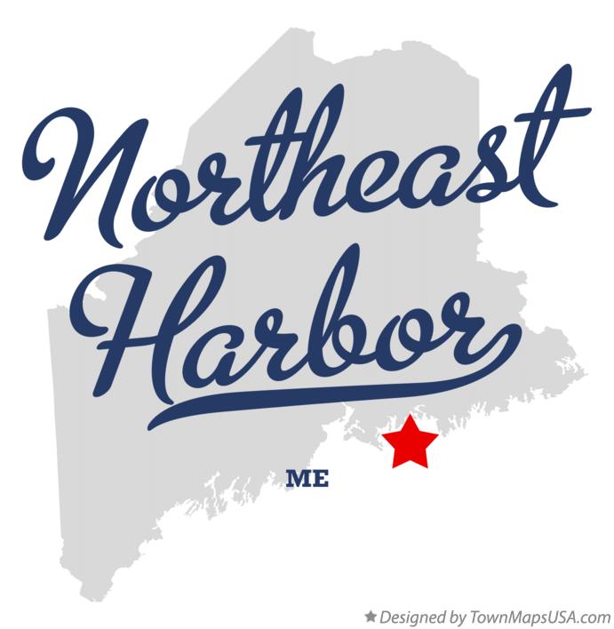 Map of Northeast Harbor Maine ME