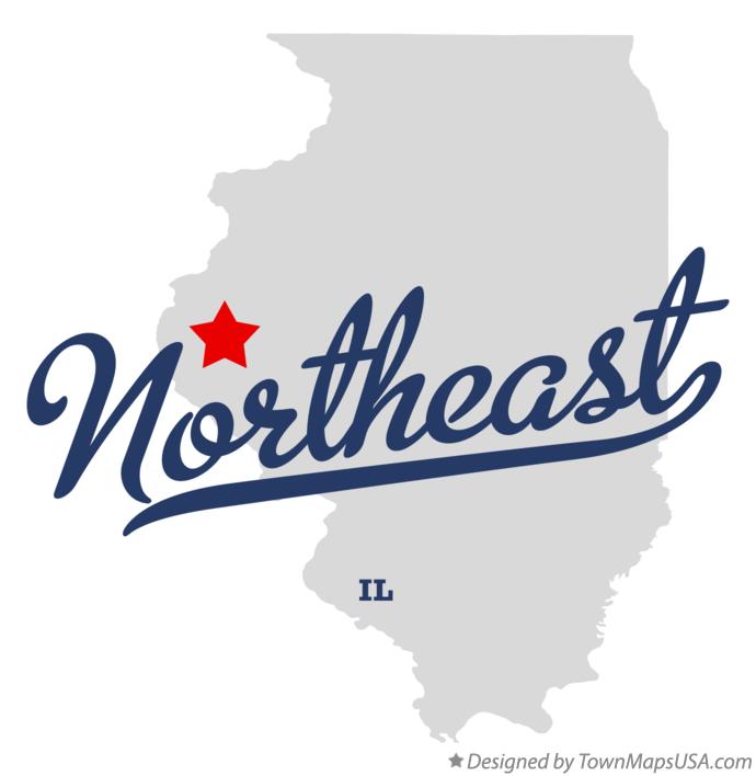 Map of Northeast Illinois IL