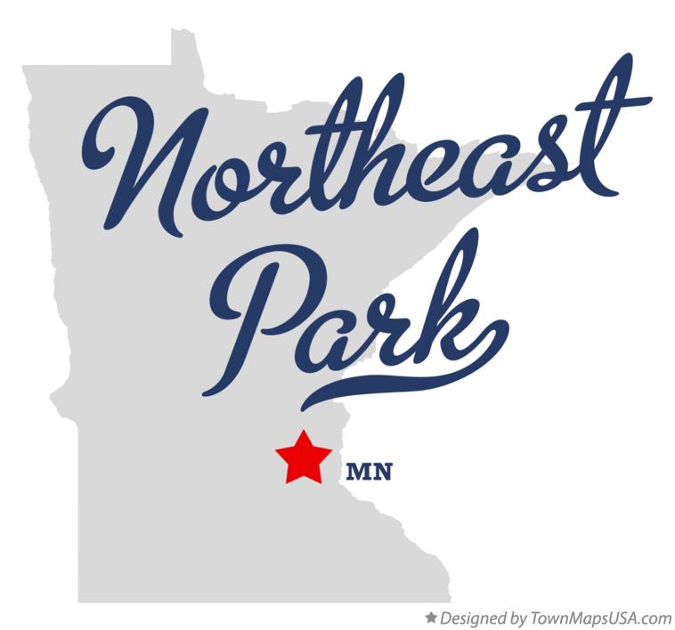 Map of Northeast Park Minnesota MN