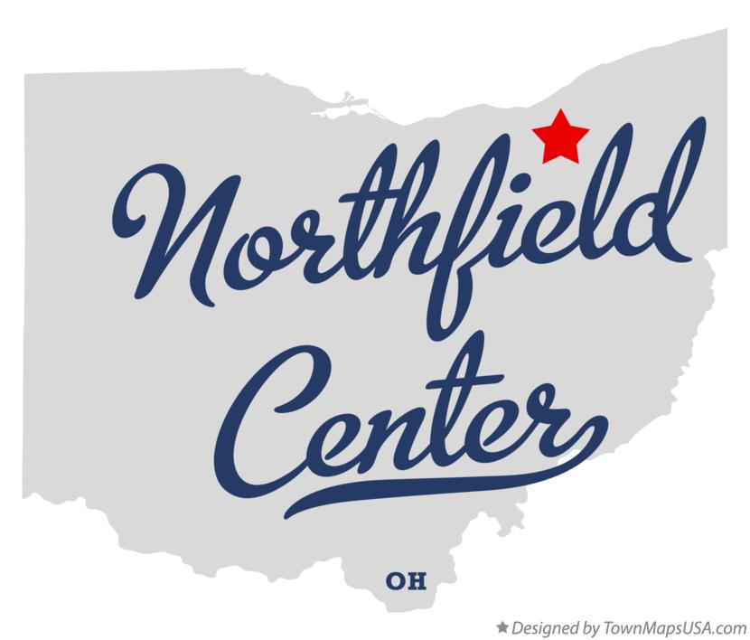 Map of Northfield Center Ohio OH
