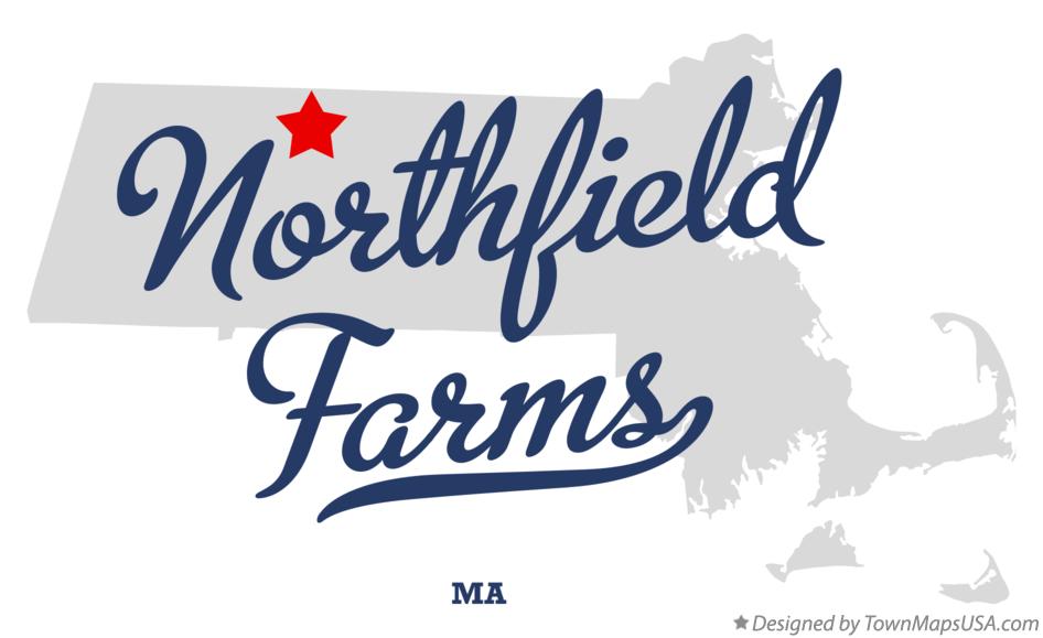 Map of Northfield Farms Massachusetts MA