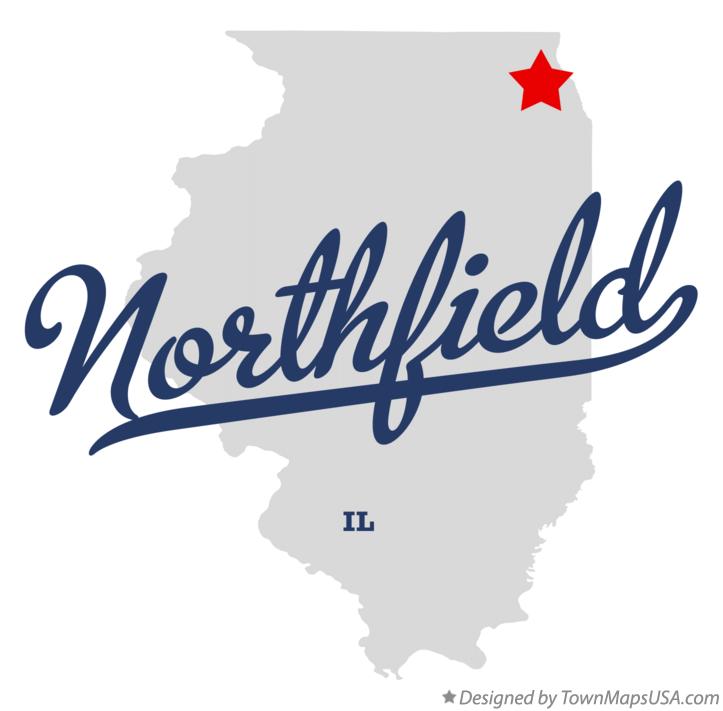 Map of Northfield Illinois IL