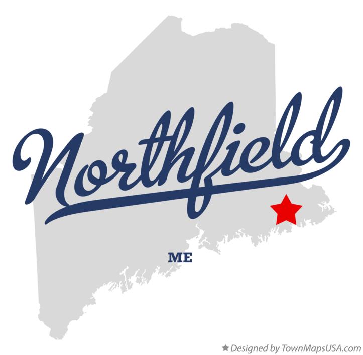 Map of Northfield Maine ME
