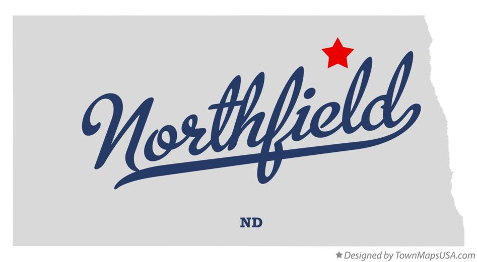 Map of Northfield North Dakota ND
