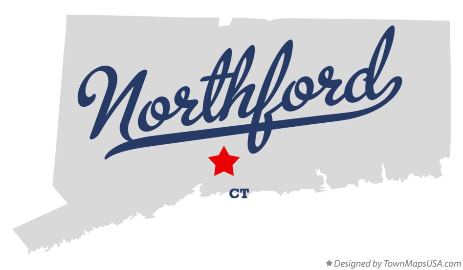 Map of Northford Connecticut CT