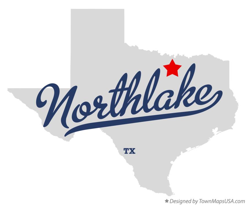 Map of Northlake Texas TX