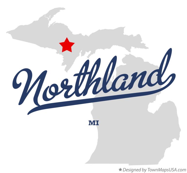 Map of Northland Michigan MI