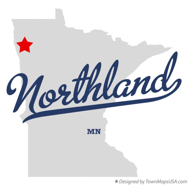 Map of Northland Minnesota MN
