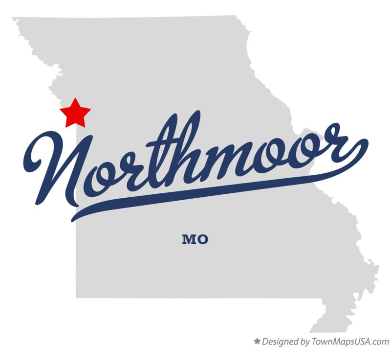 Map of Northmoor Missouri MO