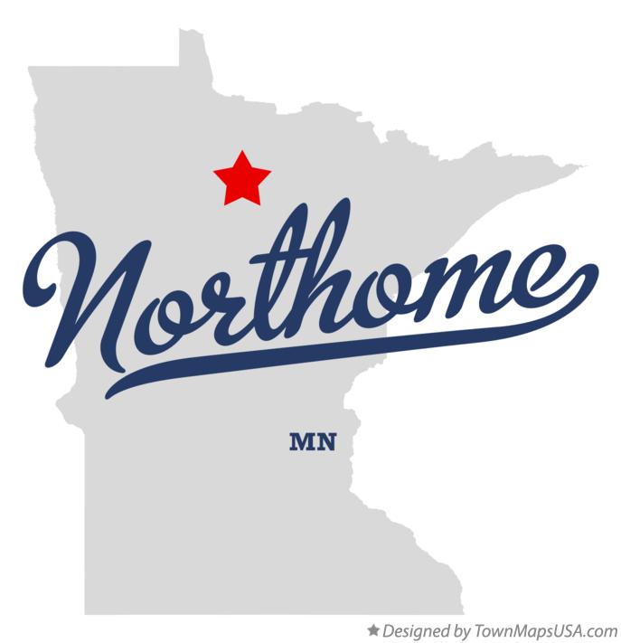 Map of Northome Minnesota MN