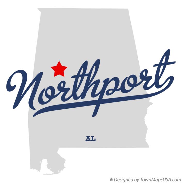 Map of Northport Alabama AL