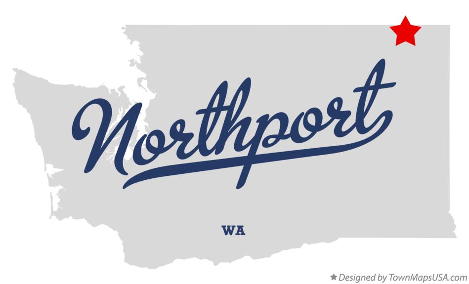 Map of Northport Washington WA