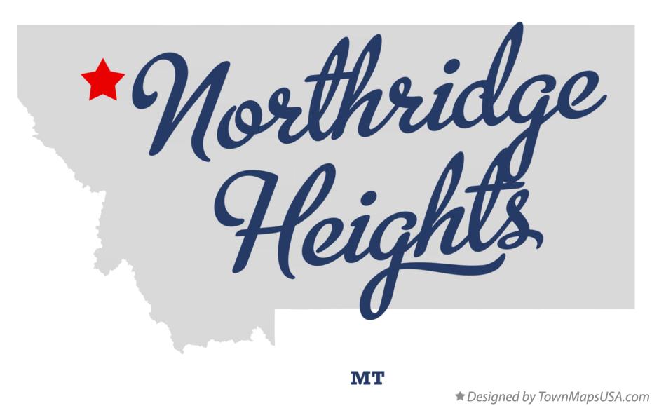 Map of Northridge Heights Montana MT