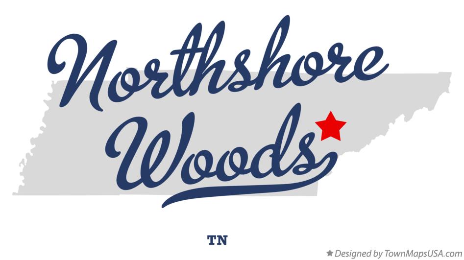 Map of Northshore Woods Tennessee TN