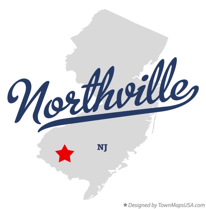 Map of Northville New Jersey NJ