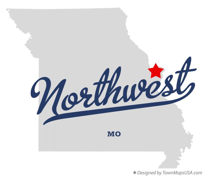 Map of Northwest Missouri MO