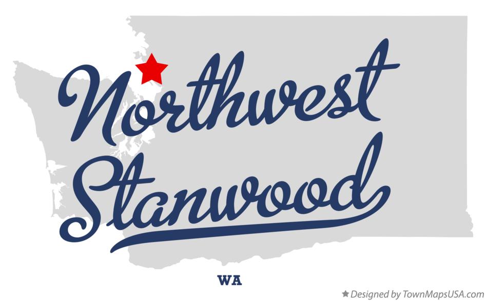 Map of Northwest Stanwood Washington WA