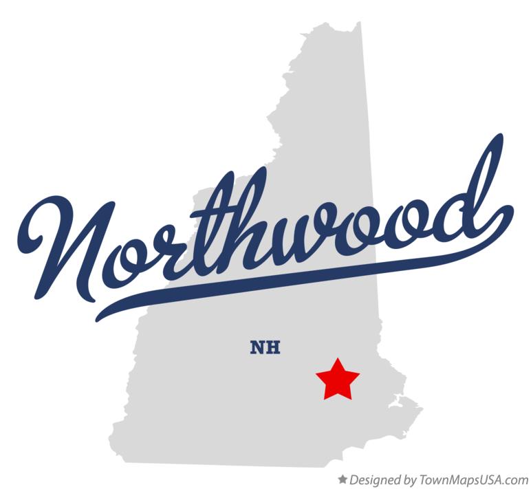 Map of Northwood New Hampshire NH