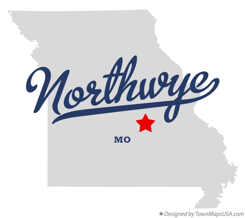 Map of Northwye Missouri MO