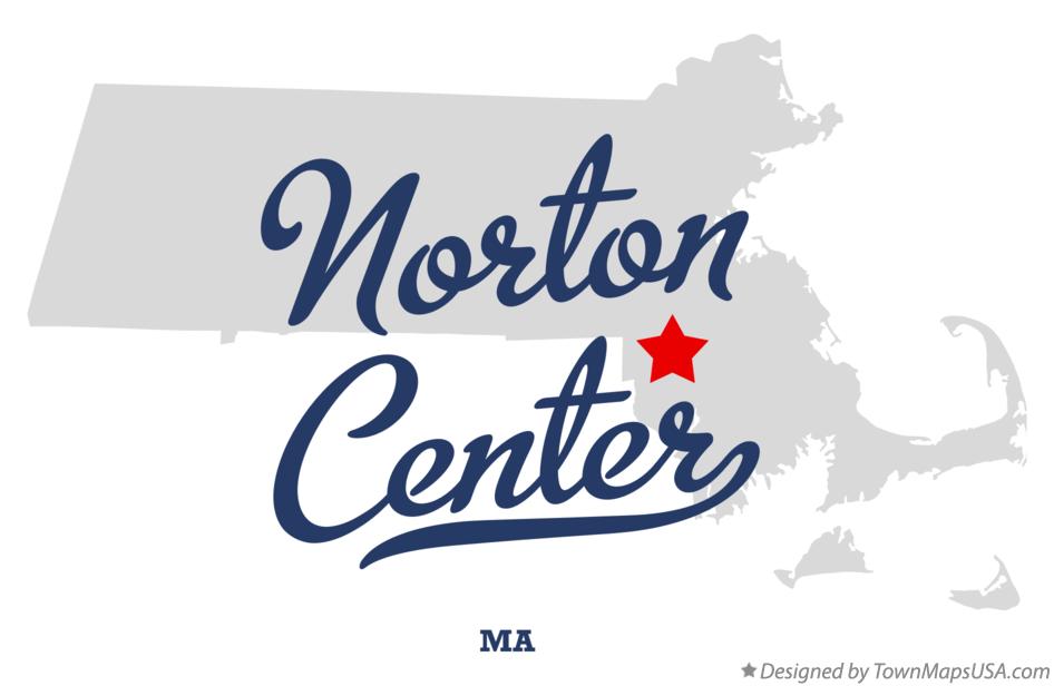 Map of Norton Center Massachusetts MA