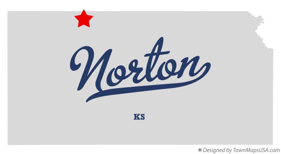 Map of Norton Kansas KS