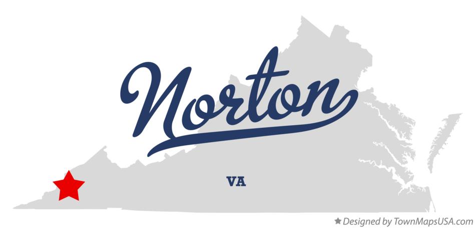 Map of Norton Virginia VA