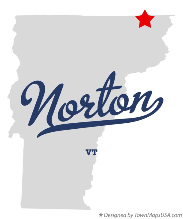 Map of Norton Vermont VT