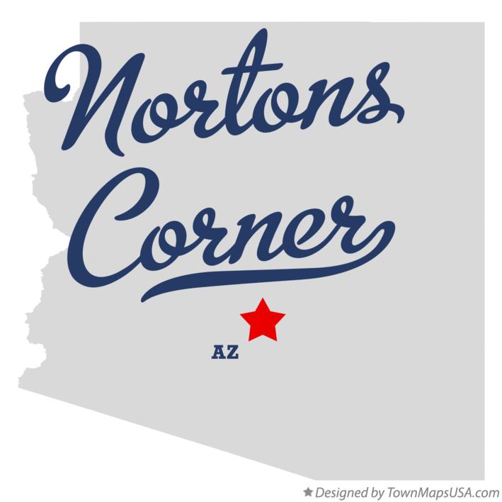 Map of Nortons Corner Arizona AZ