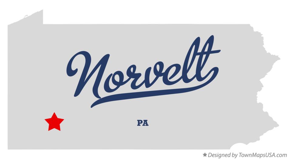 Map of Norvelt Pennsylvania PA