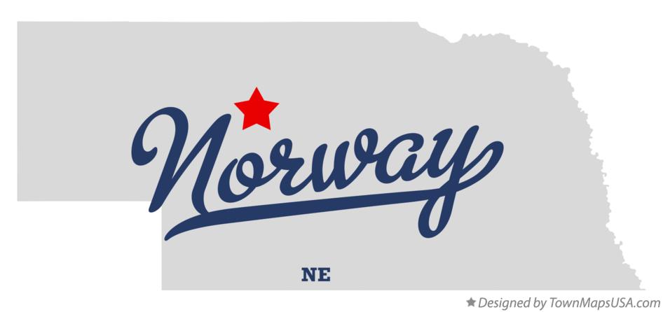Map of Norway Nebraska NE