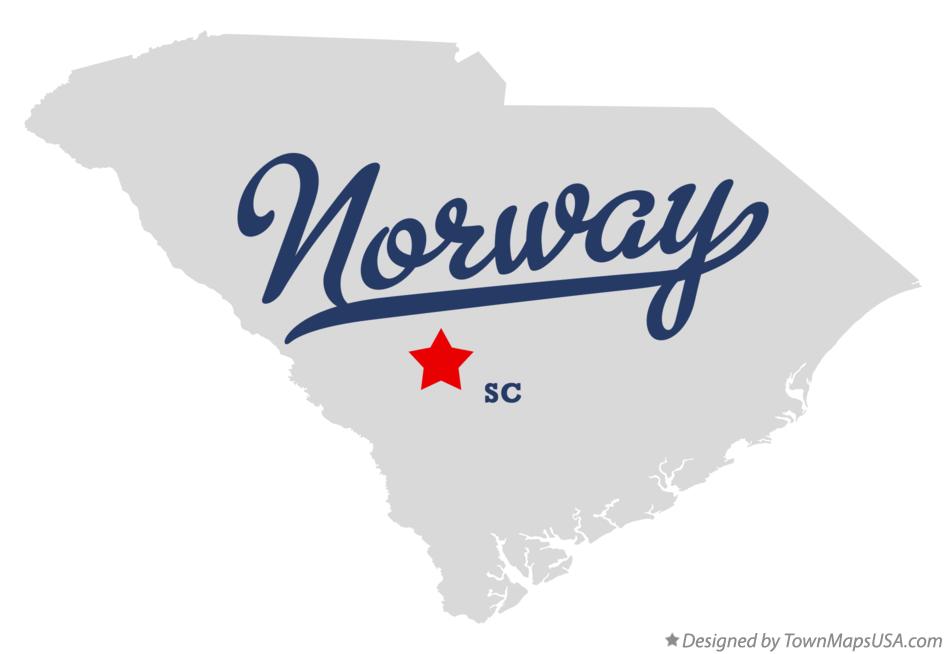 Map of Norway South Carolina SC