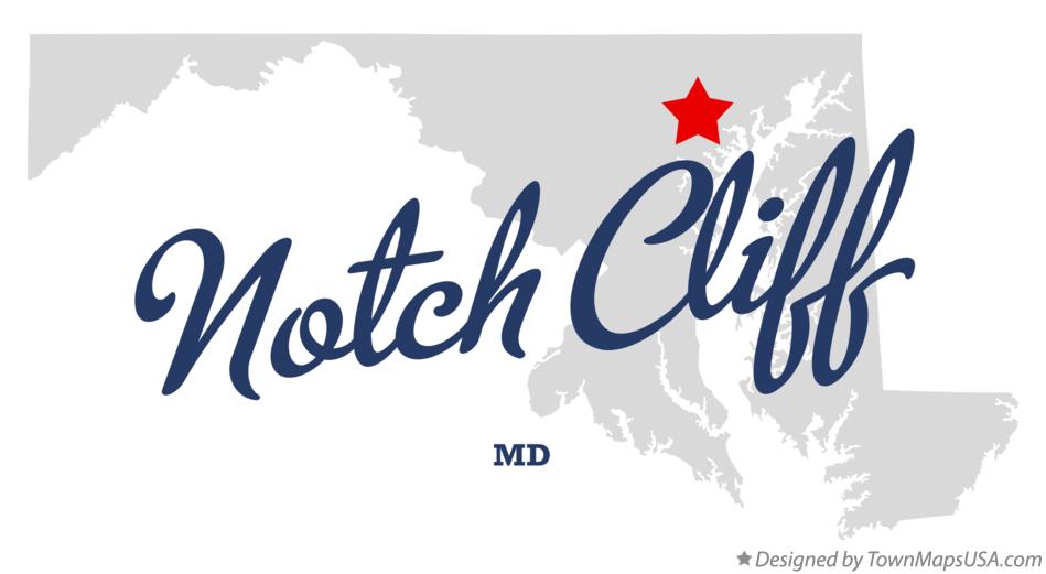 Map of Notch Cliff Maryland MD