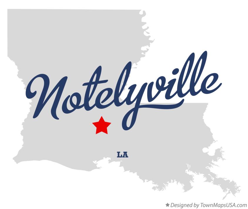 Map of Notelyville Louisiana LA