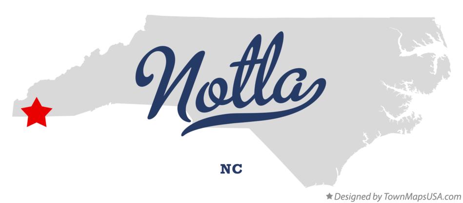 Map of Notla North Carolina NC