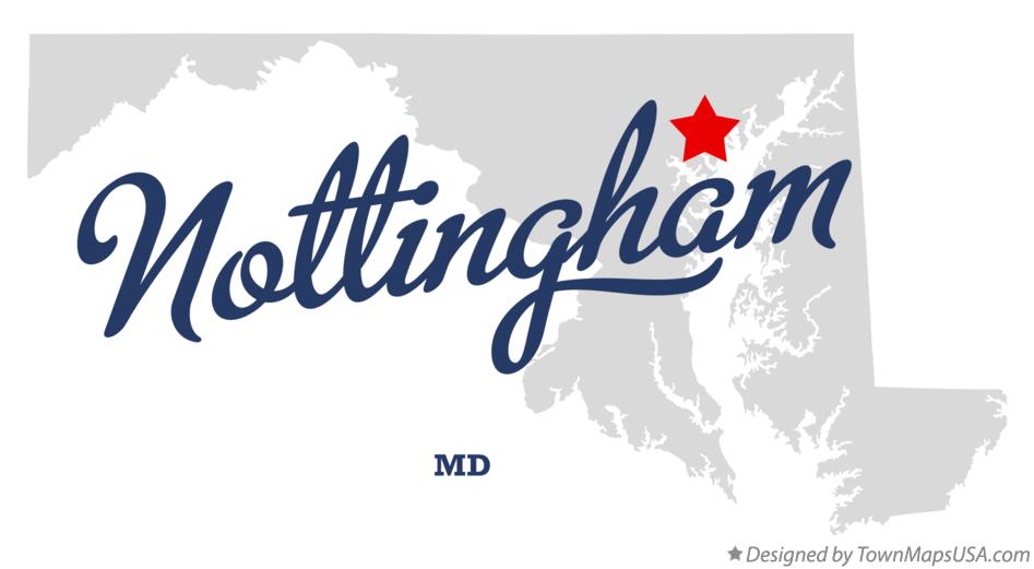Map of Nottingham Maryland MD