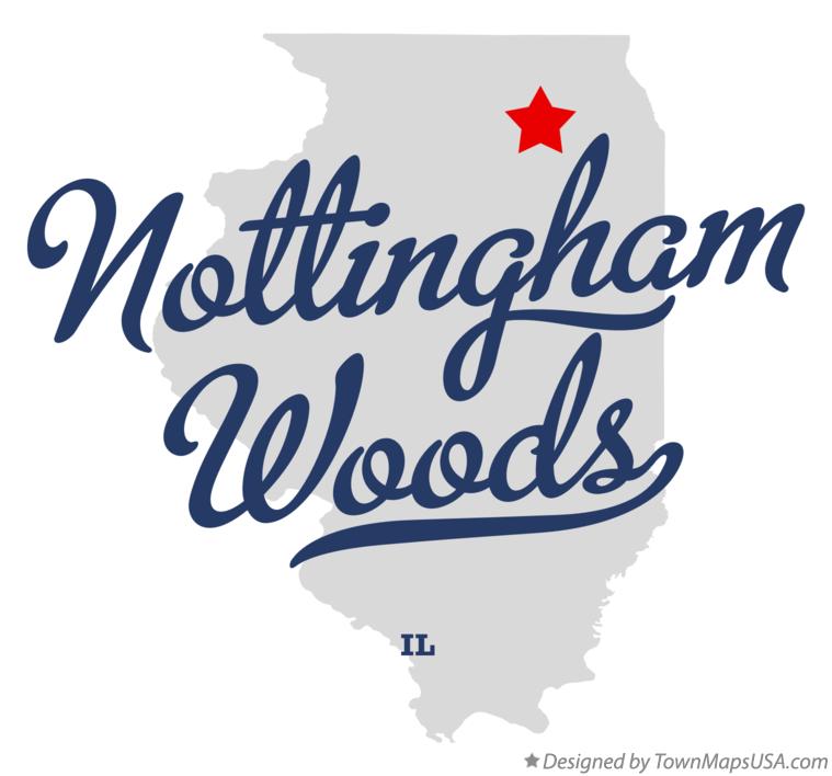 Map of Nottingham Woods Illinois IL