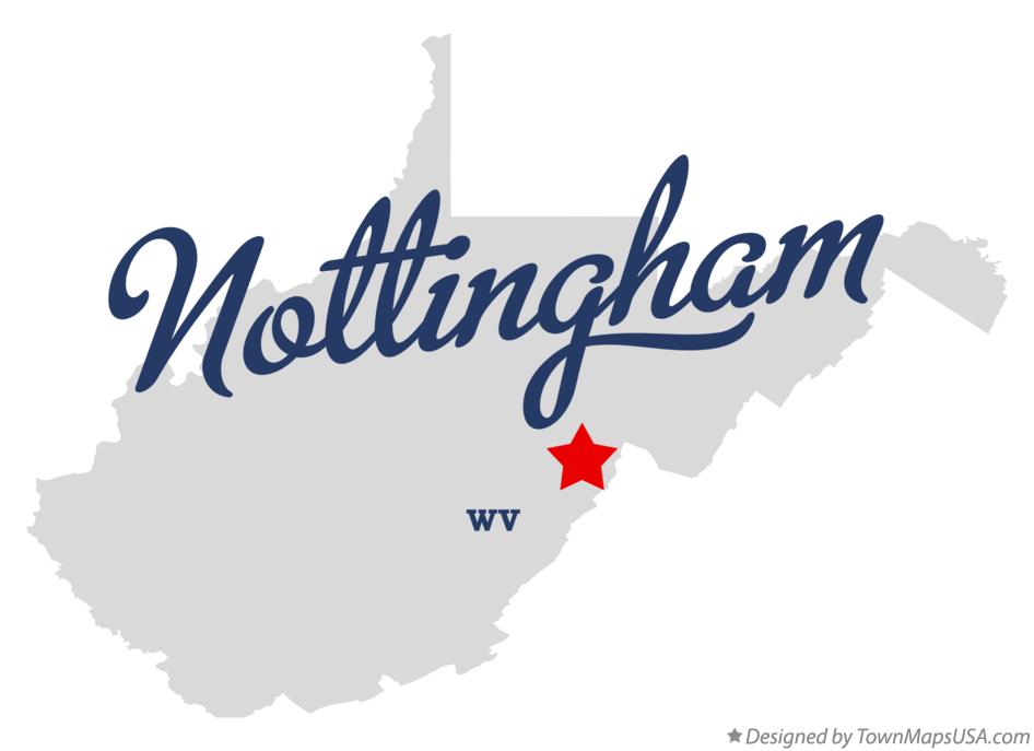 Map of Nottingham West Virginia WV