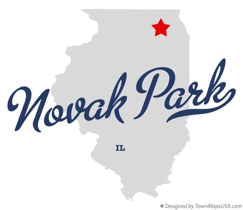 Map of Novak Park Illinois IL