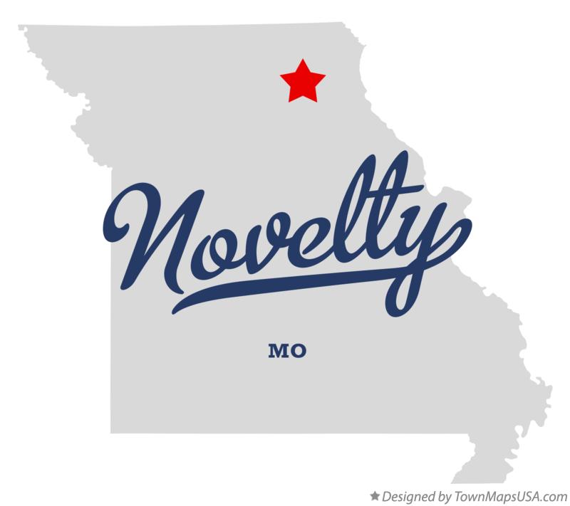 Map of Novelty Missouri MO