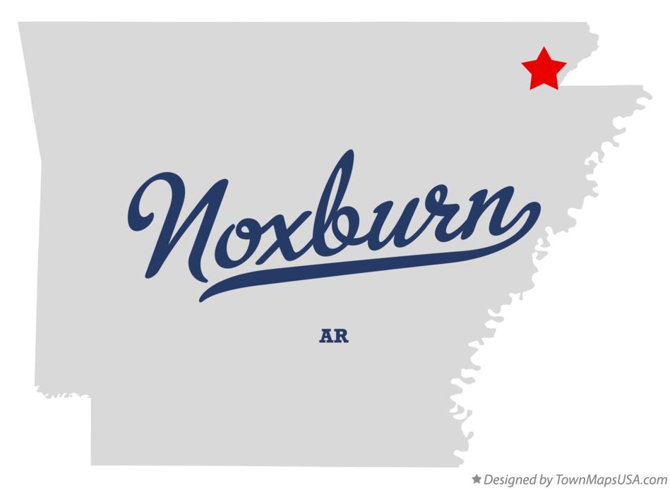Map of Noxburn Arkansas AR