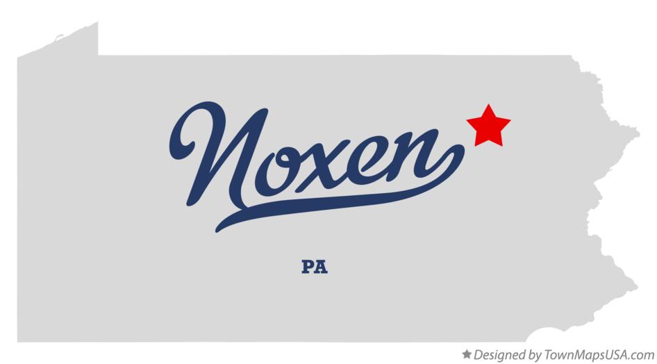 Map of Noxen Pennsylvania PA