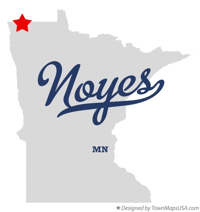 Map of Noyes Minnesota MN