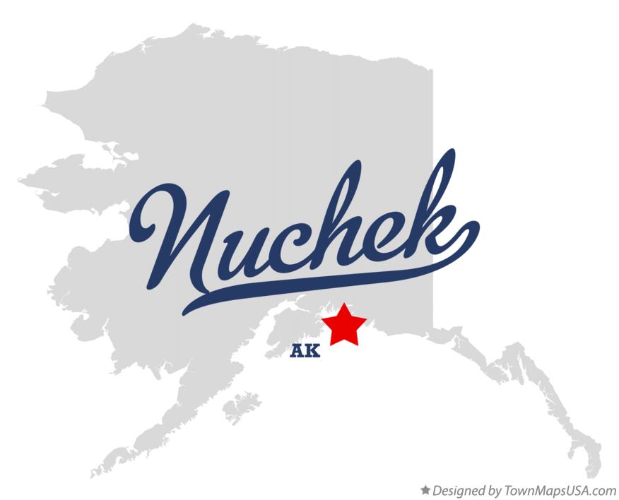 Map of Nuchek Alaska AK