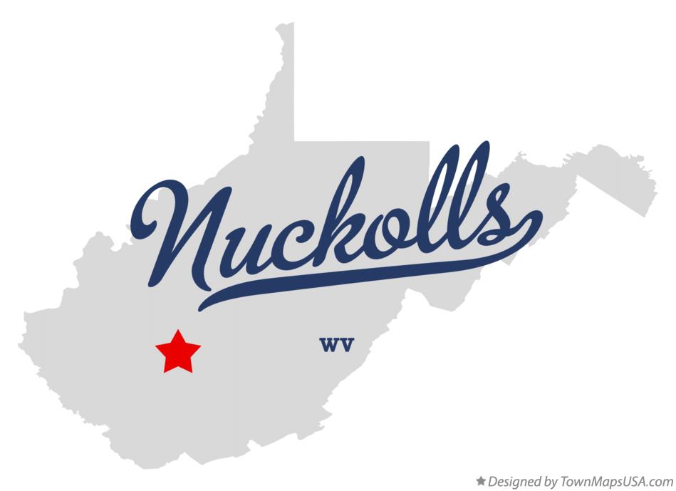 Map of Nuckolls West Virginia WV