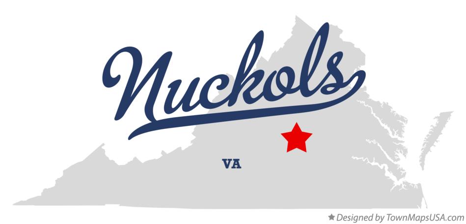 Map of Nuckols Virginia VA
