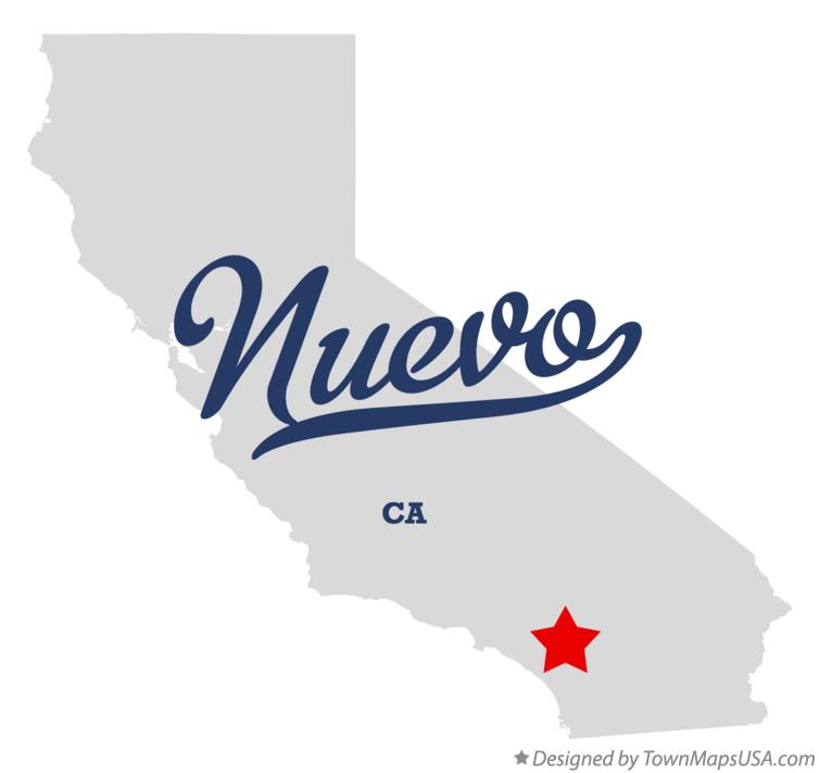 Map of Nuevo California CA