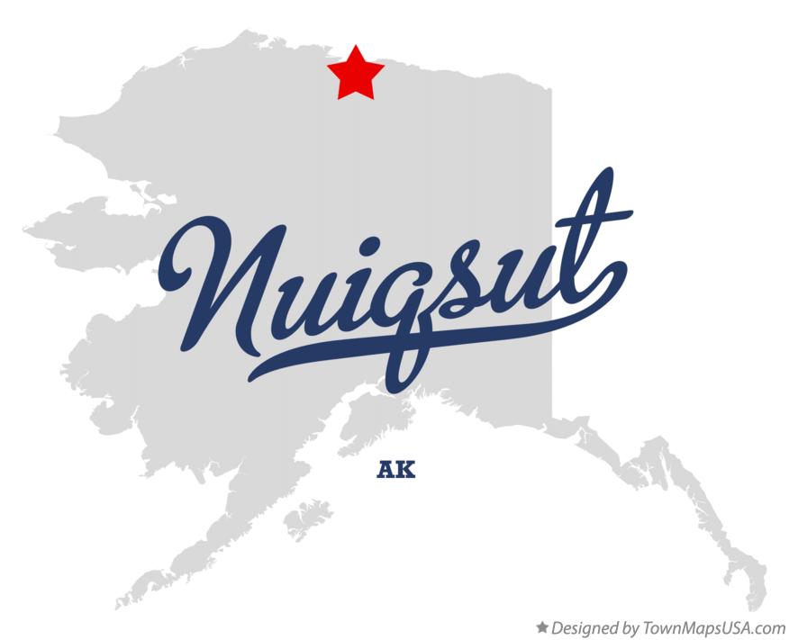 Map of Nuiqsut Alaska AK