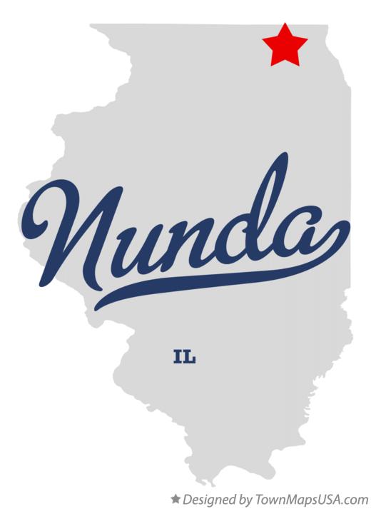 Map of Nunda Illinois IL