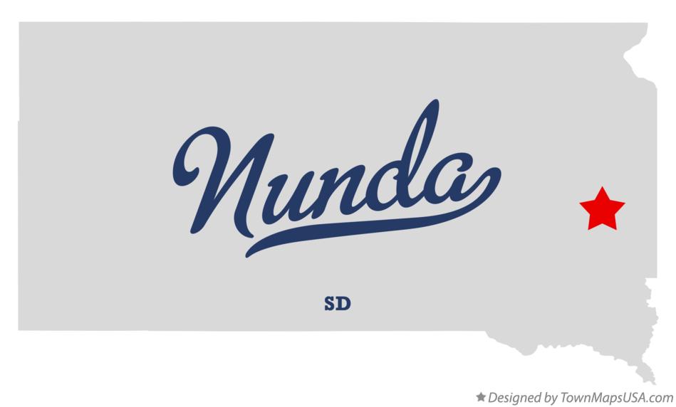 Map of Nunda South Dakota SD